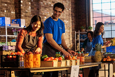 volunteering time and talent