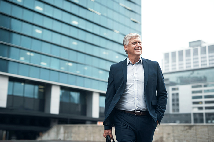 discussing figures on a tablet