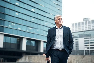 discussing figures on a tablet